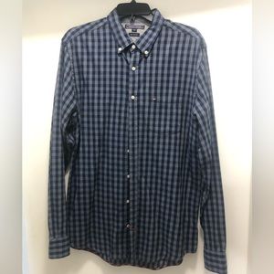 Tommy Hilfiger Blue Button down, Size L